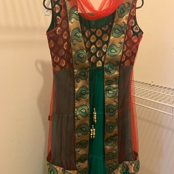 Indian Pakistani anarkali with jacket/koti - Picture 2 of 7
